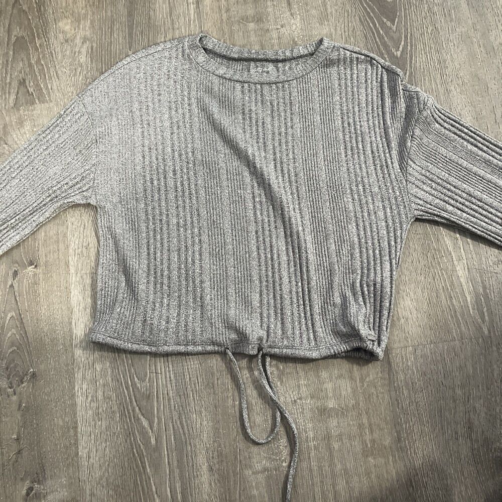 Gilly Hicks Gray Cropped Sweater Women’s Size Xs